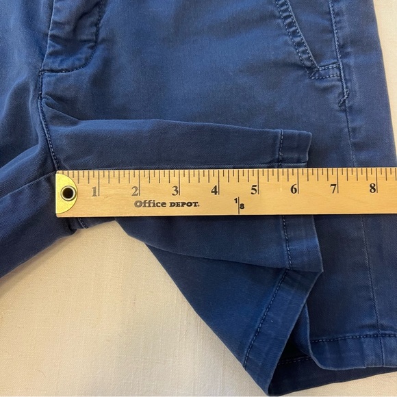 Chino by Anthropologie Relaxed shorts Blue roll up hem Casual - Picture 6 of 11